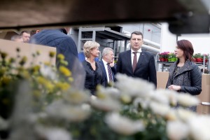 Valsts prezidents apmeklē ''Sedumi'' Dārzniecību