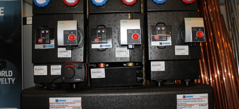 Jaunums - ESBE apkures kolektori, sūkņa grupas