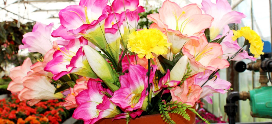 Pārdošanā mākslīgie ziedi