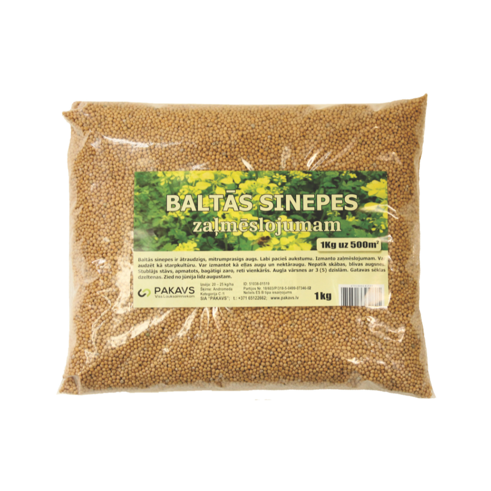 baltas_sinepes Baltās sinepes 1kg zaļmēslojums